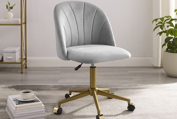 Picture of Abigail - Blush Gray Desk Chair