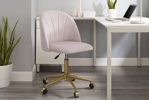 Picture of Abigail - Blush Pink Desk Chair
