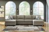 Picture of Newellen - Hemp 3PC Sectional Sleeper with Double Chaise