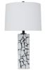 Picture of Macaria - White & Black Marble Table Lamp