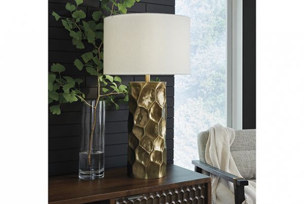 Picture of Marshawn - Gold Metal Table Lamp