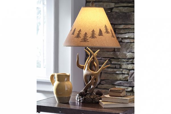Picture of Derek - Brown Poly Table Lamp