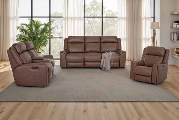Picture of Phoenix - Auburn Power Sofa with Massage