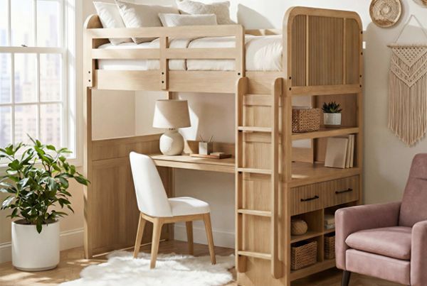 Picture of Ridgemont - Natural Twin Loft Bunk Bed