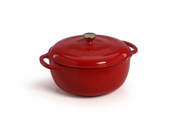 Picture of Cast Iron Dutch Oven - Red Enameled 7.5 QT