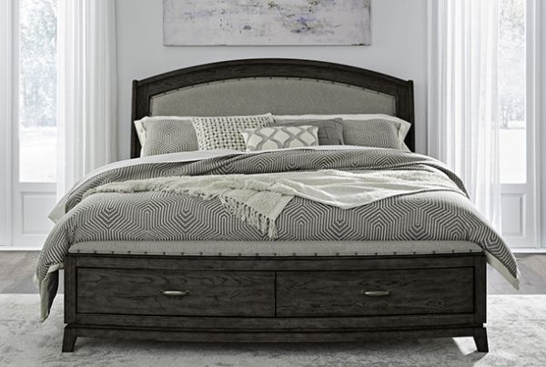 Picture of Avalon - Coffee Bean 5PC King Storage Bed Bundle